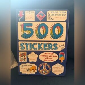 Source Unknown 500 Stickers Puzzle Book - Blue and Multicolor